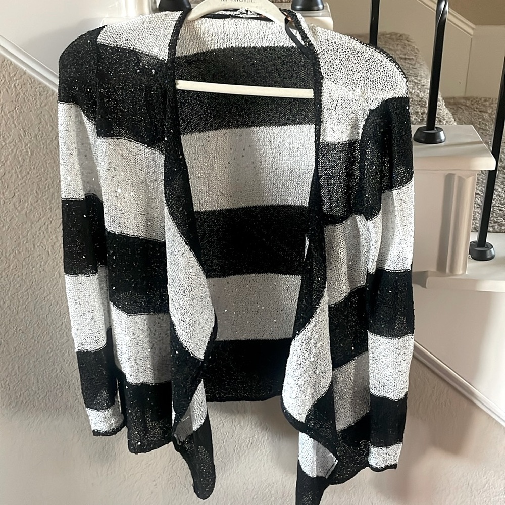 Belldini sequin sweater cardigan